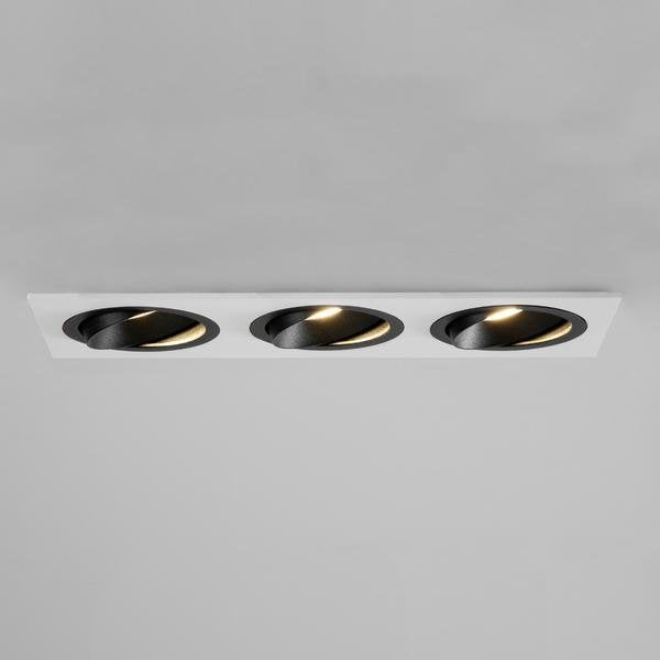 Brumberg Leuchten - Downlight/Strahler/Flutlicht Einbaumodul rechteckig 45028550 3-fach