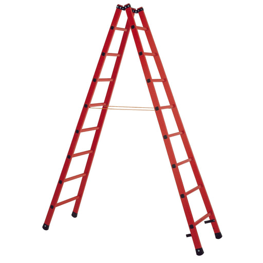 ILLER-LEITER - Sprossenleiter Vollkunststoff-Stehleiter 46260 L=4,10m,14Stufen,VDE