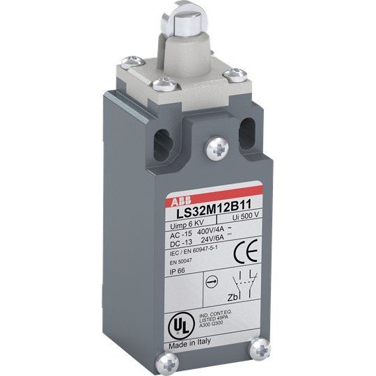 ABB Stotz S&J - Einzelpositionsschalter Standard-Positionsschalter LS32M12B11 Metall-Gehäuse IP66