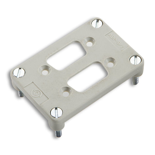 Lapp Zubehör - Adapterplatte für Industriesteckverbinder H-B-6/2XM-D-9- 11764201 Trägerrahmen − 10 Stück