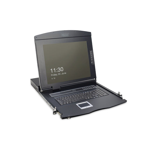 DIGITUS - Endgeräteumschalter Modulare Konsole m.17" TFT DS-72210-2GE 43,2cm, 8-Port KVM