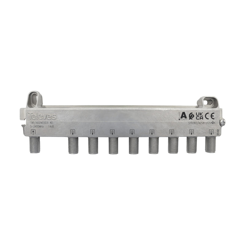 Televes - Abzweiger und Verteiler Abzweiger 4f AZS812FZ 12 dB, 5-2400 MHz