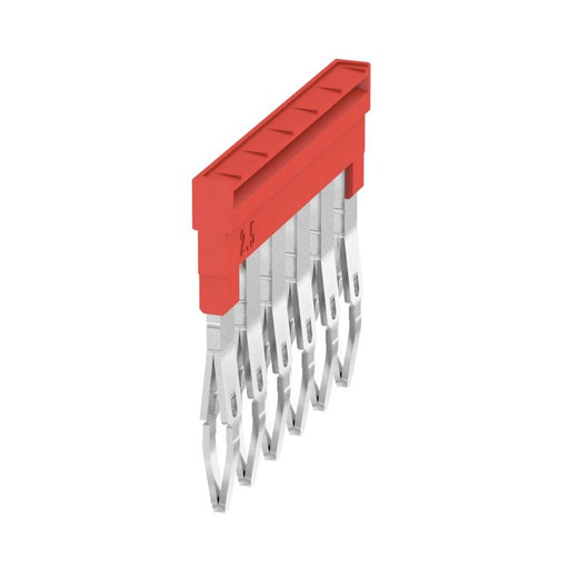 Weidmüller - Querverbinder/Brücker für Reihenklemme Querverbinder ZQV 1.5N/6 RD gesteckt − 20 Stück