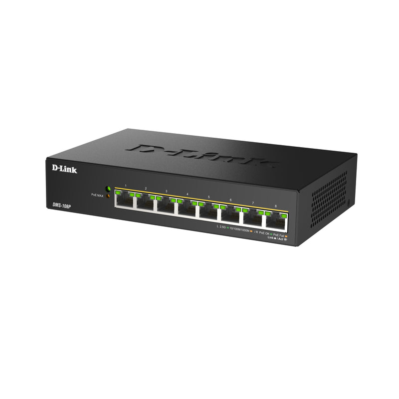 DLink - Netzwerk Switch 8-Port Gigabit Switch DMS-108P/E PoE++ Unmanaged