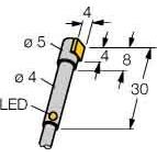 Turck - Induktiver Näherungsschalter Sensor BI1-HS540-AP6X induktiv