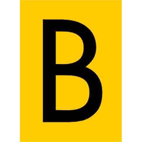 Jahn - Kennzeichnungsmaterial Zahlen+Buchstaben 06/018-B gelb