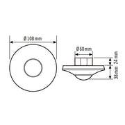 ESYLUX - Bussystem-Bewegungsmelder Decken-Präsenzmelder PD-C360/8BMSDALI-2BK