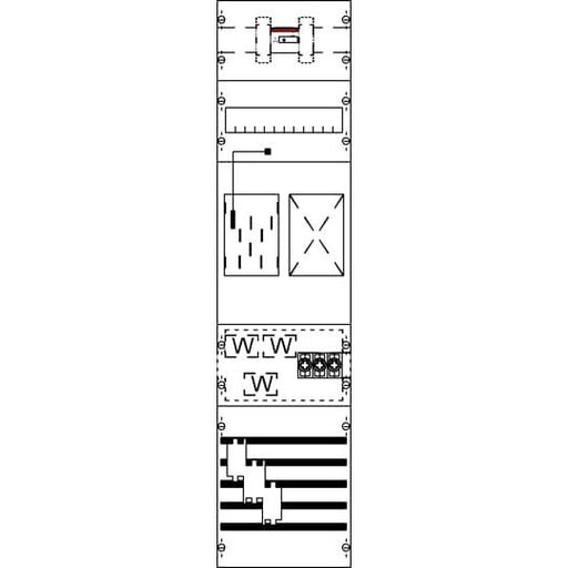 Striebel&John - Zählerfeld Mess- u. Wandlerfeld KA4609 kpl. BH3