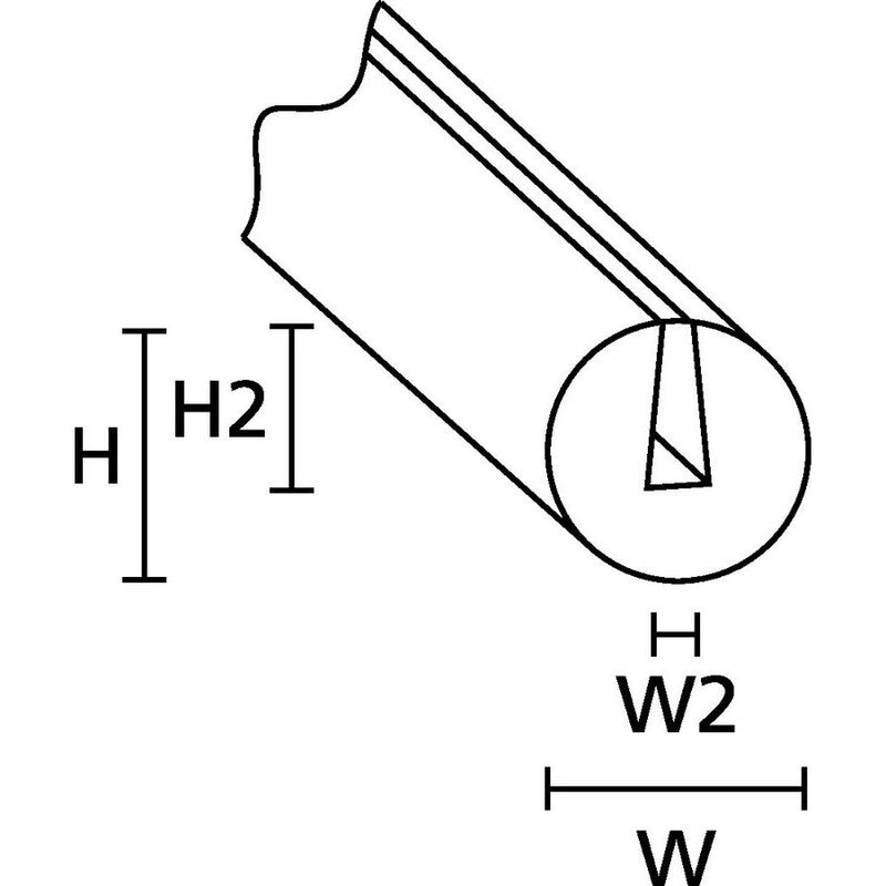 HellermannTyton - Kabelschutz für Installationskanal Kantenschutz PS1 PVC BK 75 75m Rolle − 75 Meter