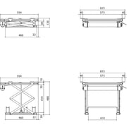Vogels - Halterung für Audio-/Videosysteme Projektor-Deckenlift PPL2035 si 7020354 35cm,max.15kg