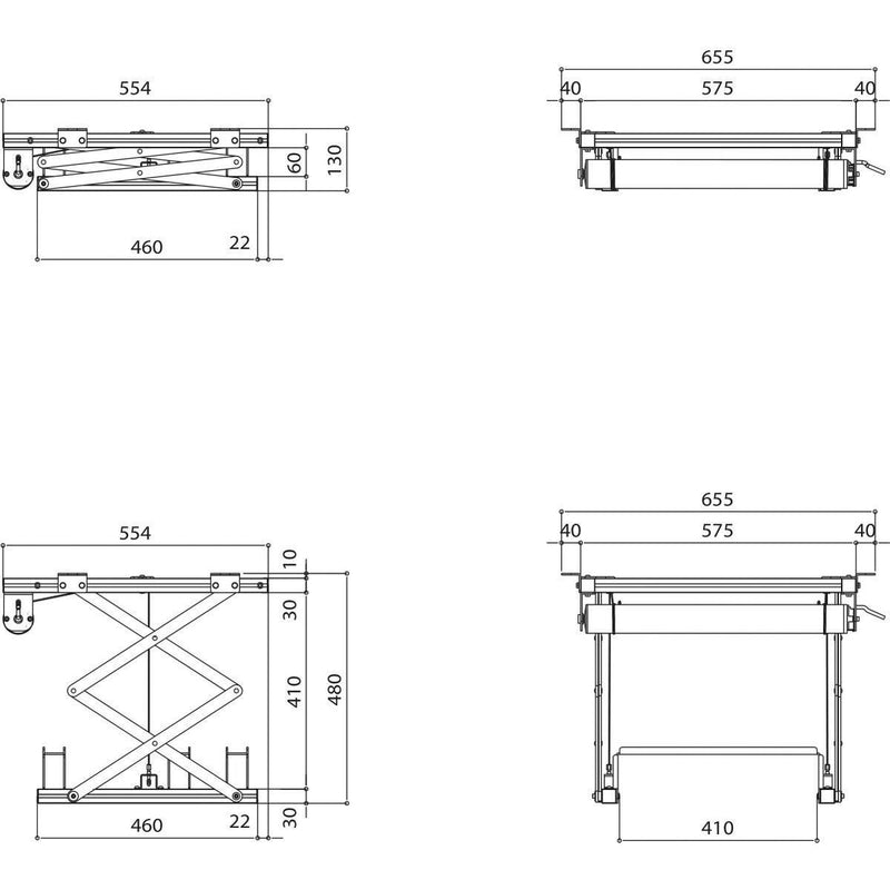 Vogels - Halterung für Audio-/Videosysteme Projektor-Deckenlift PPL2035 si 7020354 35cm,max.15kg