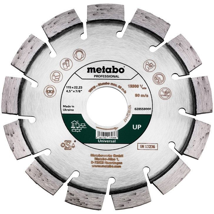 Metabowerke - Trenn-/Schleifscheibe Diamanttrennscheibe UP 628558000 115x22,23mm