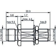 Telegärtner - Koax-Kupplung SMA-Einbaukupplung (F-F) 100024794 AU, 50Ohm, 405 − 5 Stück