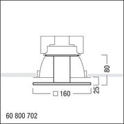 Zumtobel Group - Lichttechnisches Zubehör/Ersatzteile für Leuchten Dekoglas PANOS INF #60800702 AM Q140 H