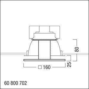 Zumtobel Group - Lichttechnisches Zubehör/Ersatzteile für Leuchten Dekoglas PANOS INF #60800702 AM Q140 H