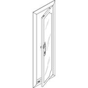 ABN - Tür/Bedientableau (Schaltschrank) Blendrahmen mit Sichttüre GBRU15TS f.Flachvert.,1x5reih