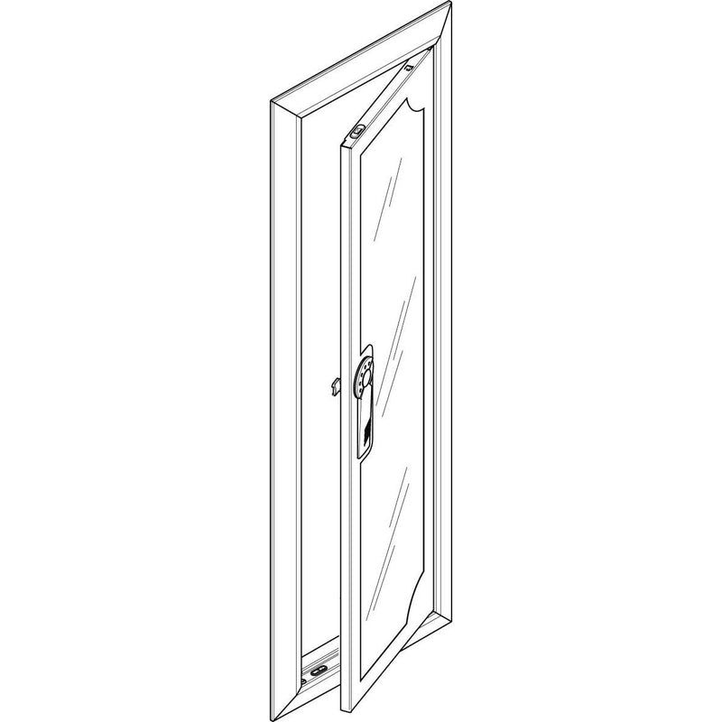 ABN - Tür/Bedientableau (Schaltschrank) Blendrahmen mit Sichttüre GBRU15TS f.Flachvert.,1x5reih