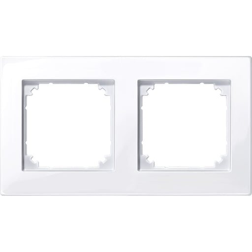 Merten - Abdeckrahmen M-PLAN-Rahmen 2f. aws/gl 515225