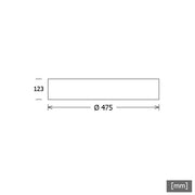 LTS Licht&Leuchten - Decken-/Wandleuchte LED-Anbauleuchte PLL22475302/DALI si 43W 3000K 2044lm