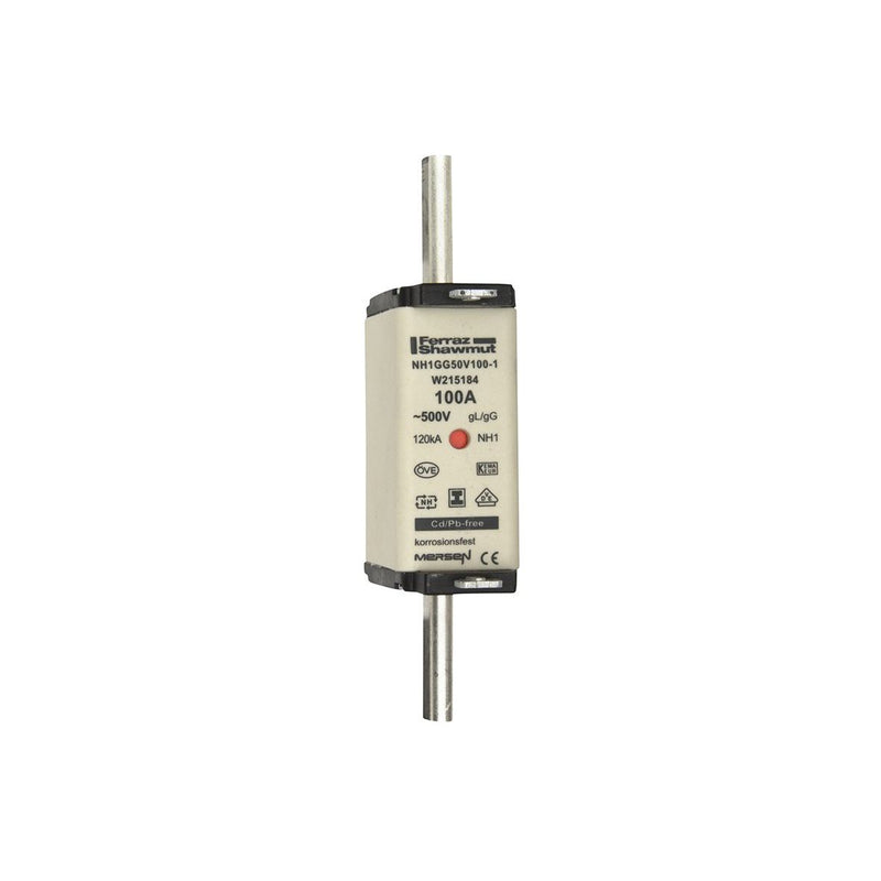 Mersen - Messersicherung NH-Sicherungseinsatz SG NH1GG50V100-1 Gr.1 gG 100A/500V KM