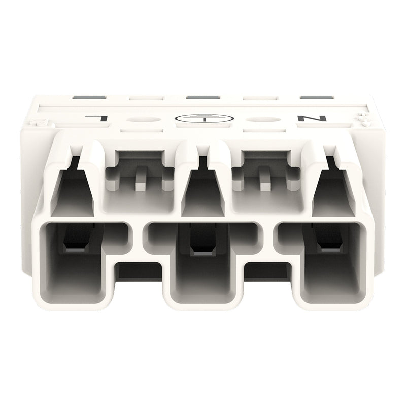 WAGO - Steckverbinder für steckbare Gebäudeinstallation Stecker 770-233 2x0,5-4mmq weiß − 100 Stück