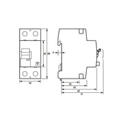 Doepke - Fehlerstrom-Schutzschalter FI-Schalter DFS2 025-2/0,03-A KV