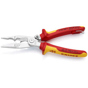 Knipex - Abisolierzange Elektro-Installationszange 13 96 200 T BK − 1 Stück