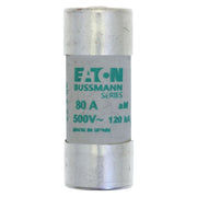 Eaton - Zylindrische Sicherung Sicherungseinsatz Nieders. CYL AM 22,#C22M80S 80A AC 500V 120kA − 10 Stück