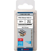 Bosch - Bohrer PRO Metal HSS-G 2608585486 Spiralbohrer 4,1 x