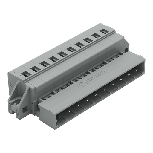 WAGO - Kabelsteckverbinder für Leiterplattensteckverbinder Stiftleiste 231-610/019-000 10-polig, grau − 25 Stück