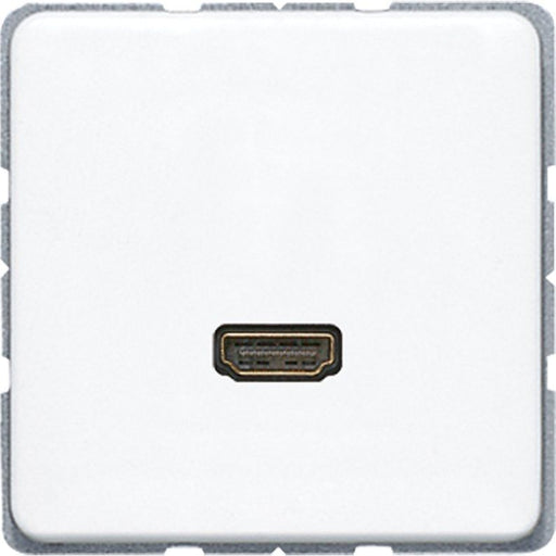 Jung - Multifunktions-Anschlussdose Multimediadose HDMI MA CD 1112 WW alpinweiß