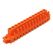 WAGO - Leiterplattensteckverbinder THT-Federleiste gerade 232-173/031-000 Maß 5,08mm,orange − 25 Stück