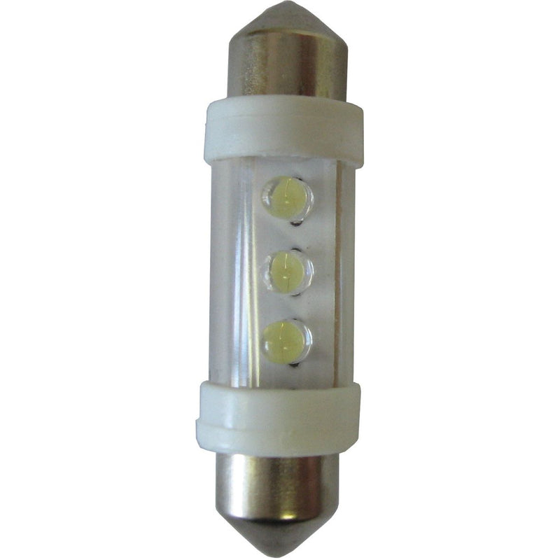 Scharnberger+Hasenbein - Fahrzeuglampe Autolampe 3 LED 81228 SV8,5 12V ws 11x38mm