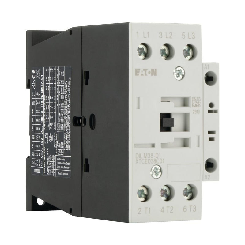 Eaton - Leistungsschütz zum Schalten von Wechselstrom Leistungsschütz DILM38-01 #112464 230V50/60HZ