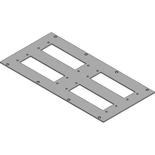 Icotek - Einführungsflansch für Kleingehäuse/Schaltschrank Modulplatte MP2 für 4x KEL(-U)24/X
