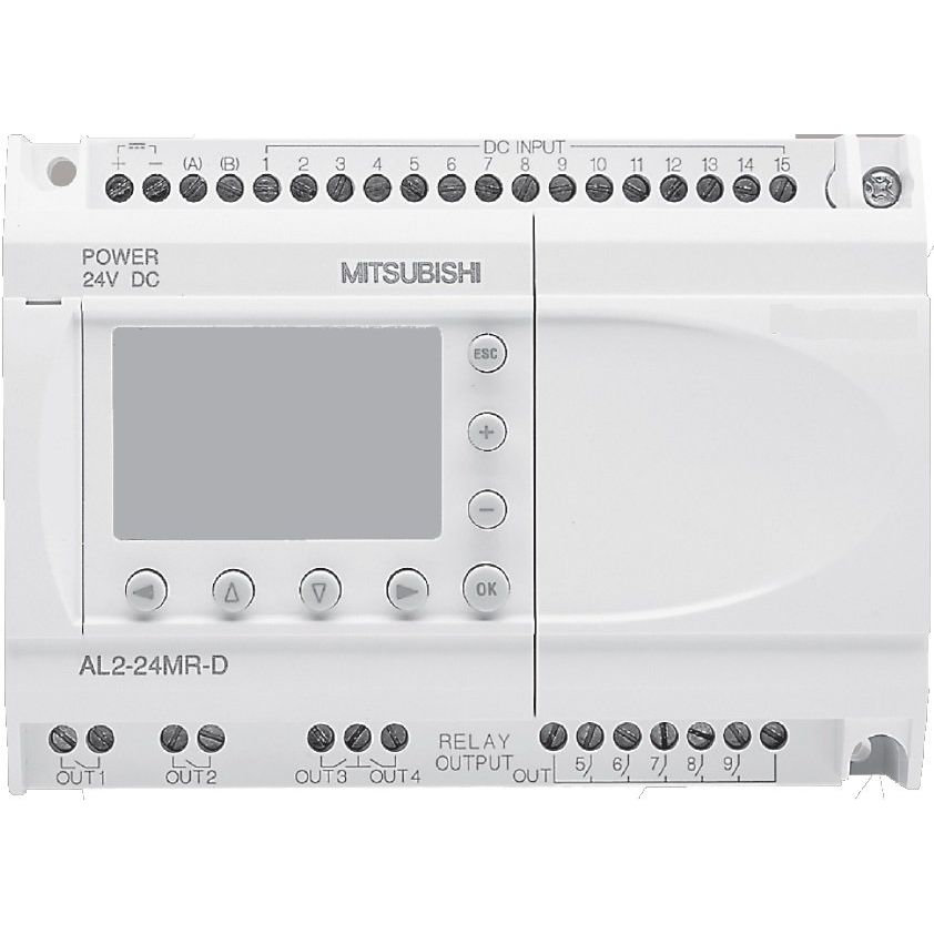 Mitsubishi Electric - SPS-Grundgerät Alpha XL-Grundgerät AL2-24MR-D #215075 24VDC 15E/9A