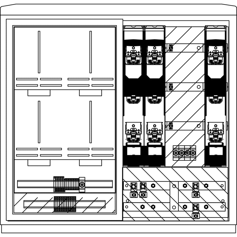 Elsta Mosdorfer - Zähler-Komplettschrank Wandlerschrank Freiluft WS824.N2.N2111 WS A850-2 N2 400A