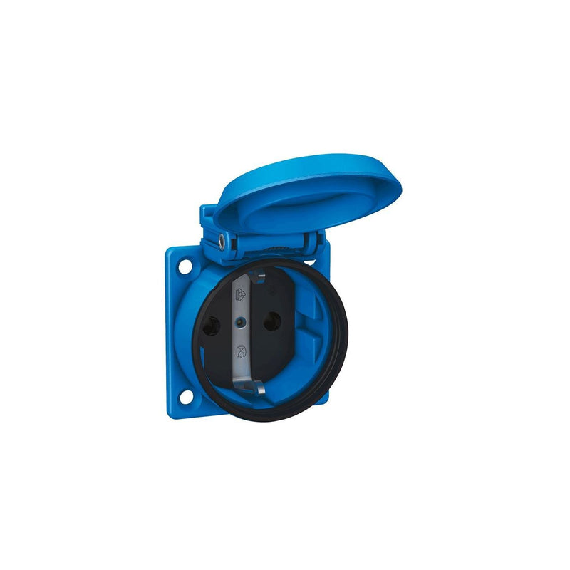 ABL - Schutzkontakt-Anbausteckdose EB-Steckdose 1562 2K bl Sk/BS − 100 Stück