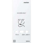Merten - Rasiersteckdose Zentralplatte pws 213519 für Rasiersteckdose