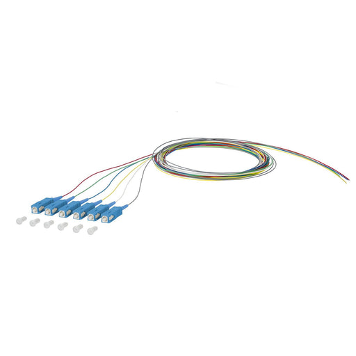 Metz Connect - LWL-Pigtail OpDAT Pigtail SC-UPC 150Q1CO0020E6 OS2 6 Farben − 6 Stück