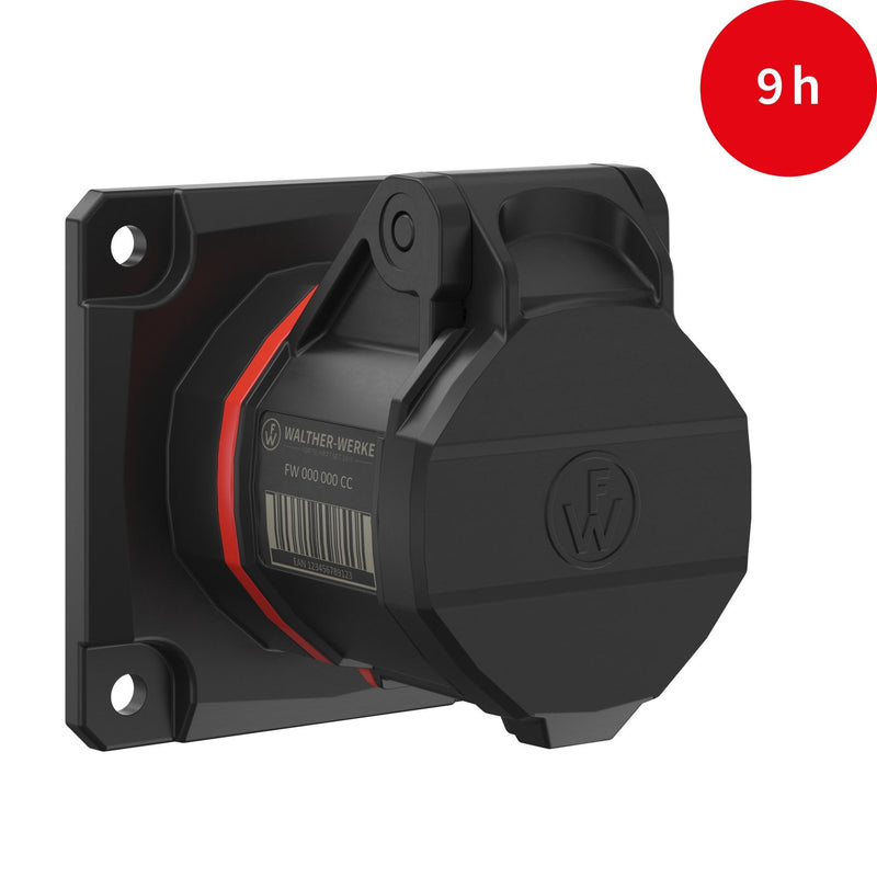 Walther Werke - CEE-Anbausteckdose (IEC 60309) CEE NEO Anbaudose FW410309CC gerade 1 6A 3P 9h