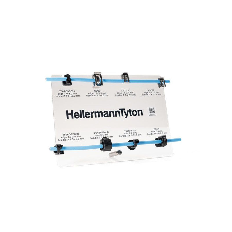 HellermannTyton - Kabelbinder Befestigungsbinder T50ROSEC5B-W schwarz − 500 Stück