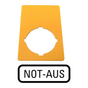 Eaton - Bezeichnungsschild für Befehlsgeräte NOT-AUS-Schild M22-XZK-D99 NOT-AUS