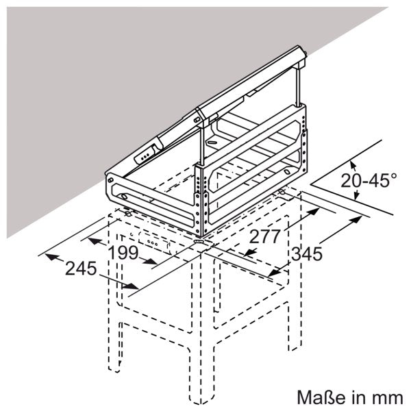 Bosch - Zubehör/Ersatzteile für Dunstabzugshauben Adapter DHZ1241 Dachschrägen