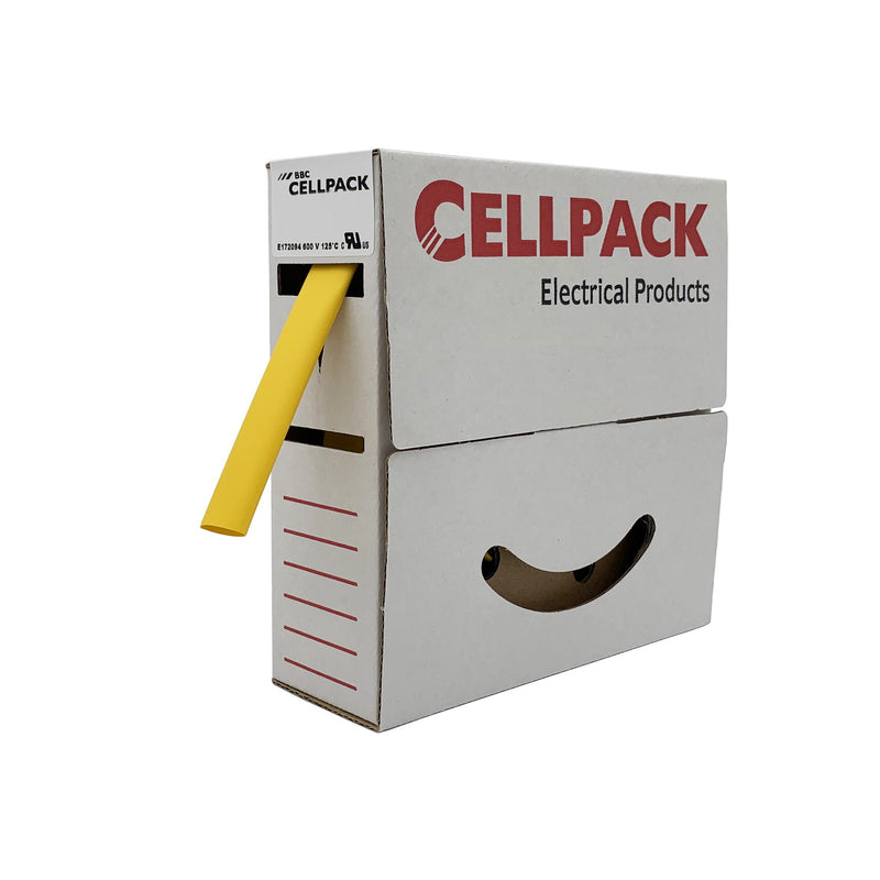 Cellpack - Schrumpfschlauch SB/18-6/gelb/7m in Abrollbox 7m
