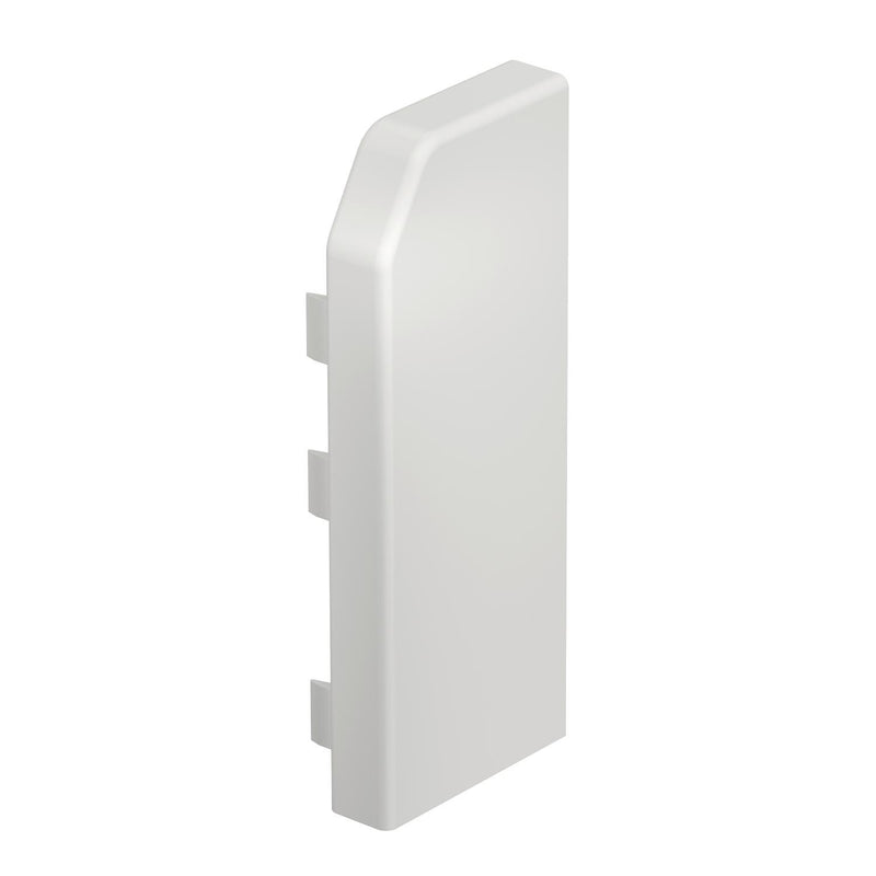 Rehau - Endstück für Sockelleistenkanal RAUDUO Endstück rechts RD ESR40105 rws 40/105 RAL9010 − 10 Stück