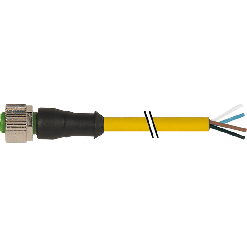 Murrelektronik - Konfektioniertes Sensor-Aktor-Kabel M12 Bu. ger. mit Leitung 7000-12221-0140150 4x0,34 gelb 1,5m