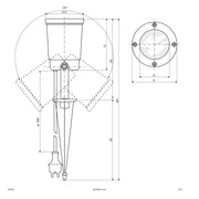 EVN Lichttechnik - Downlight/Strahler/Flutlicht Gartenspot 545235 GU10 max.11W