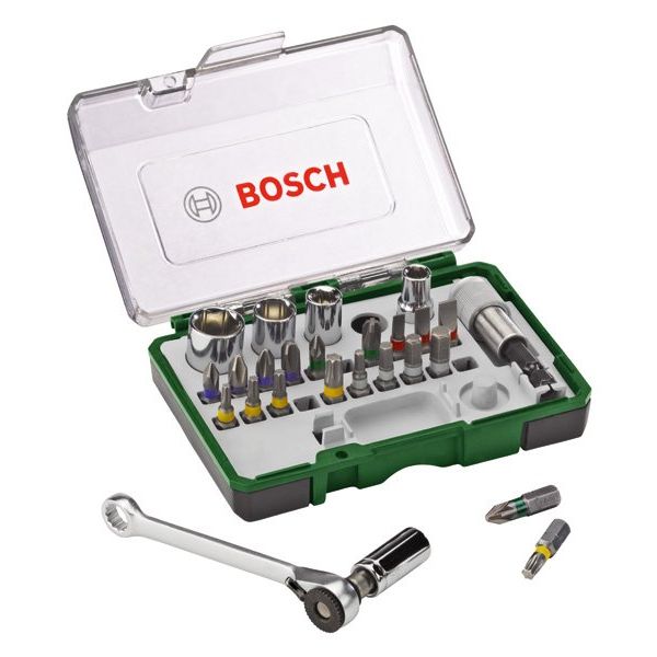 Bosch - Werkzeugset Schrauberbit- und 2607017160 Ratschen-Set