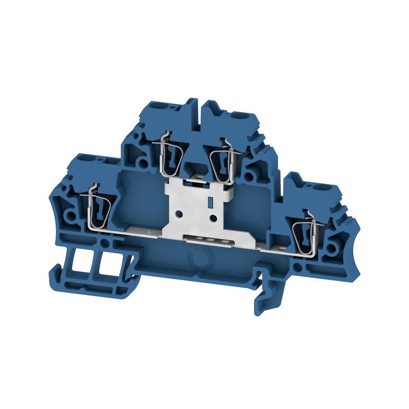 Weidmüller - Durchgangs-Reihenklemme Doppelklemme ZDK 2.5V BL − 50 Stück
